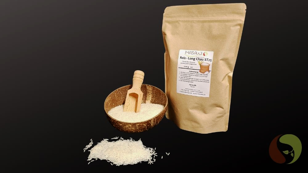Masawi Long Chau ST25 Garnelen Reis – Jasminreis aus Vietnam