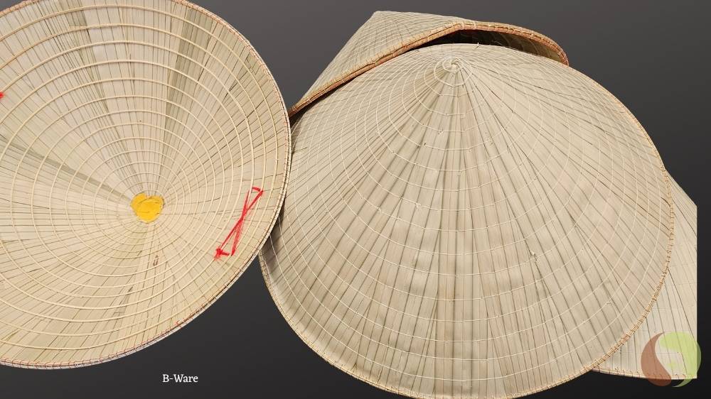Vietnamesischer Kegelhut Non La – traditioneller Reishut - II.Wahl (B-Ware)