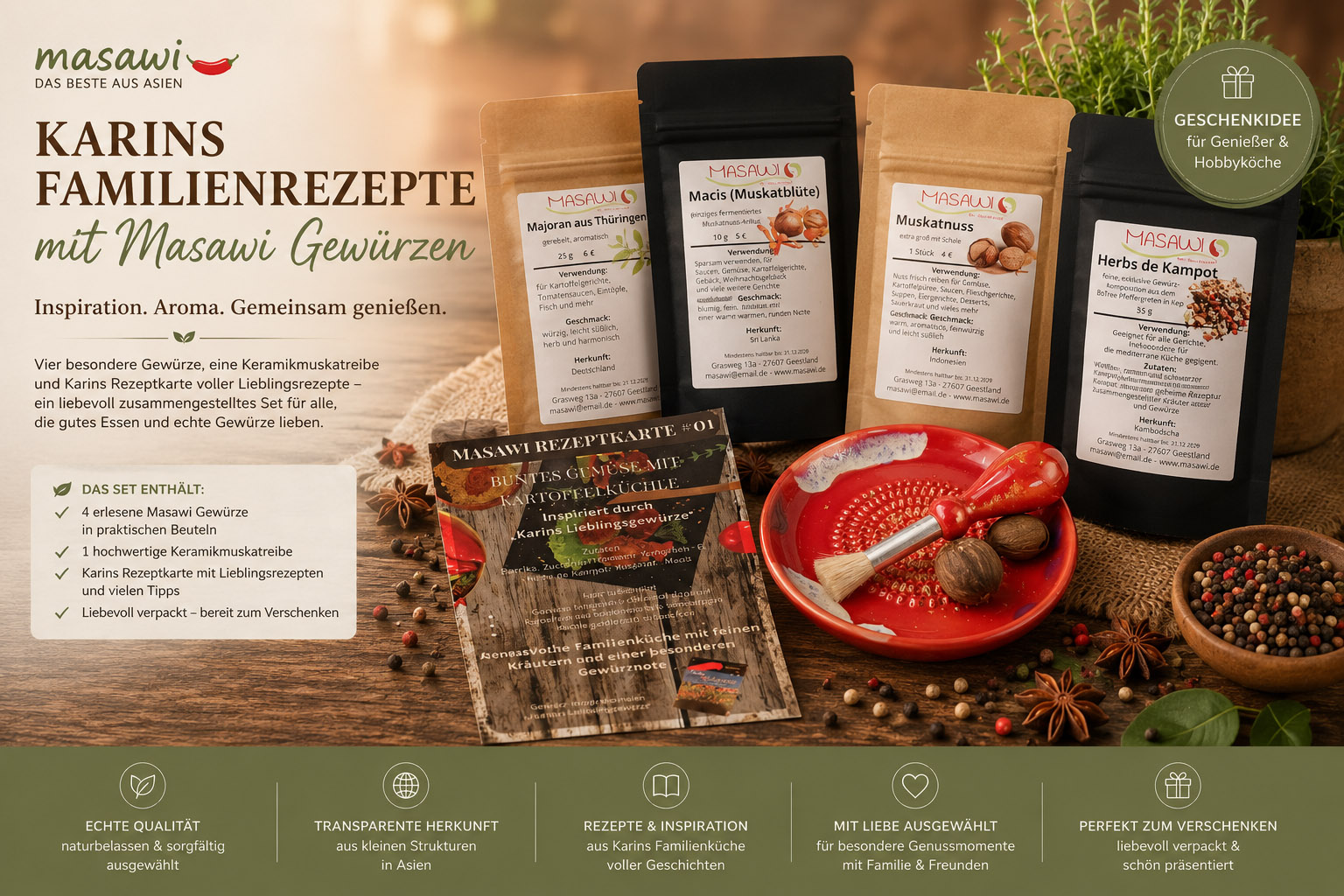 Karins Familienrezepte mit Masawi Gewürzen