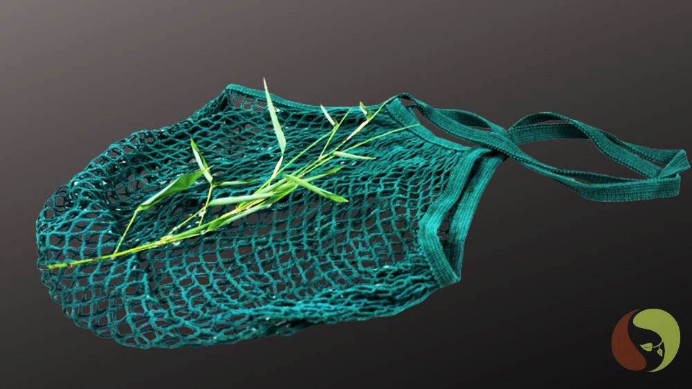 Einkaufsnetz, Obst- und Gemüsenetz, 100% Baumwolle, 40 x 45 cm
