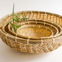 Bambuskorb, Küchensieb, Brotgärkorb, Dämpfkorb