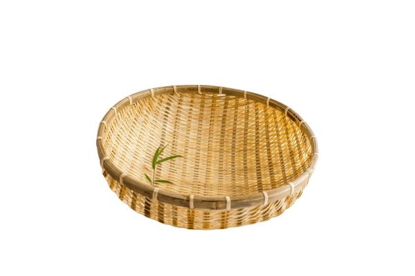 Bambuskorb, Bambus-Küchensieb, 30 cm