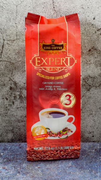 Vietnam King Coffee Expert No.3 starke Röstung, gemahlen,